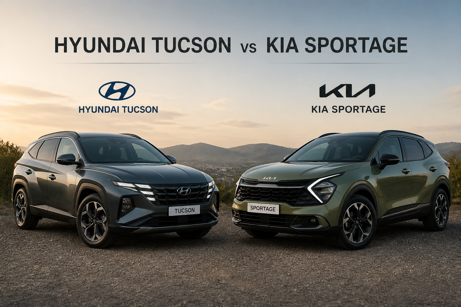 hyundai tucson vs kia sportage hero image